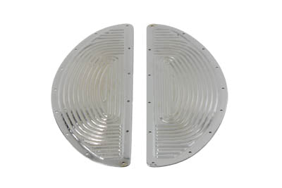 Chrome Half Moon Footboard Mat Set