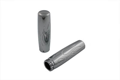 Billet Flame Style Grip Set