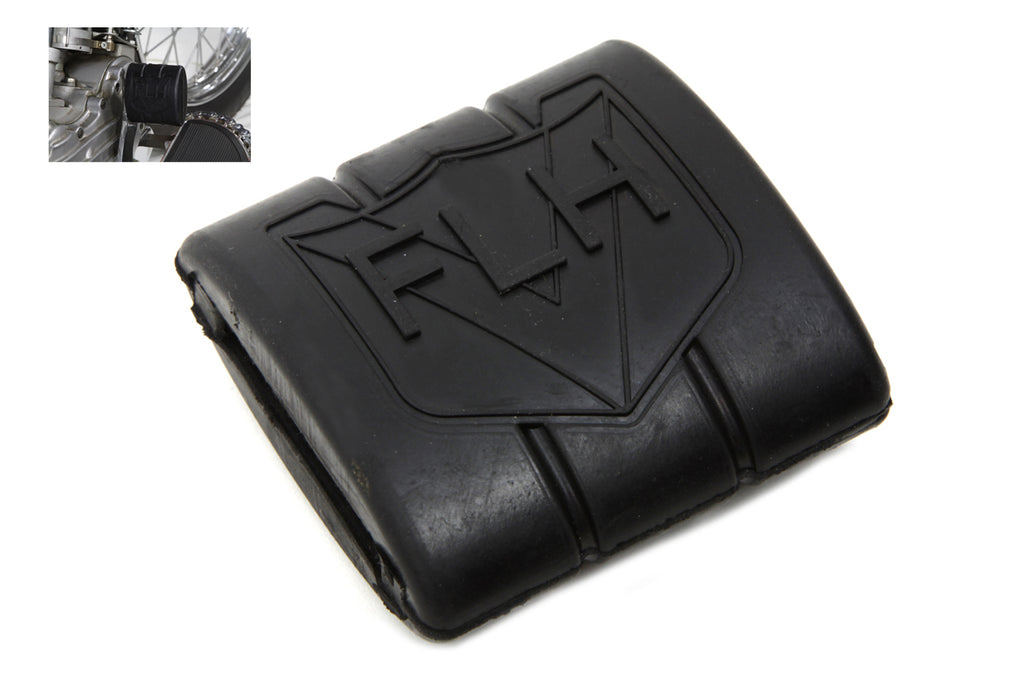 Black Rubber Brake Pedal Pad With FLH Logo