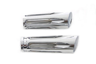 Chrome Billet Slasher Style Grip Set