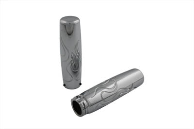 Billet Flame Style Grip Set