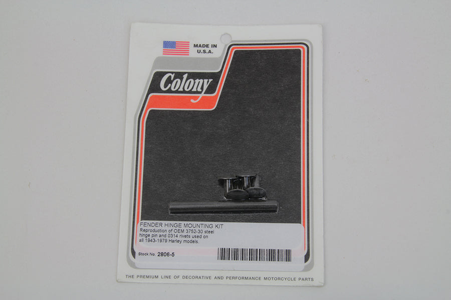Rear Fender Hinge Pin and Rivet Kit