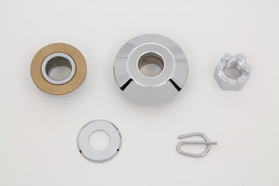 Front Axle Spacer Kit Smooth Style Chrome