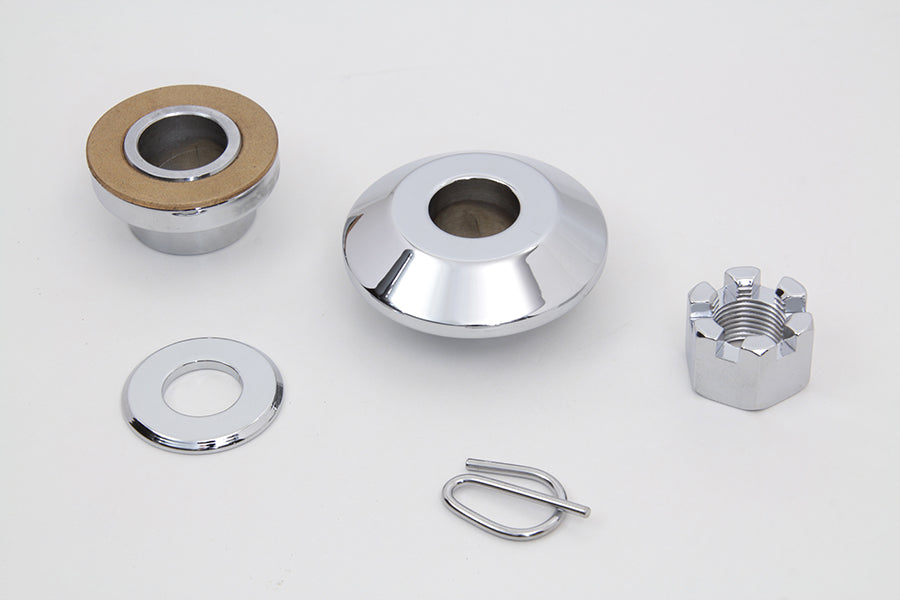 Front Axle Spacer Kit Smooth Style Chrome