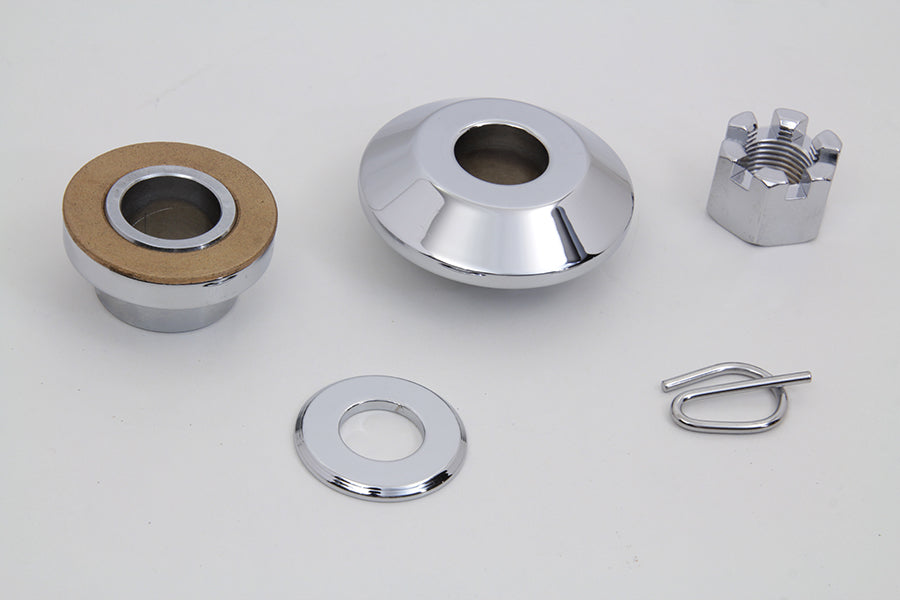 Front Axle Spacer Kit Smooth Style Chrome