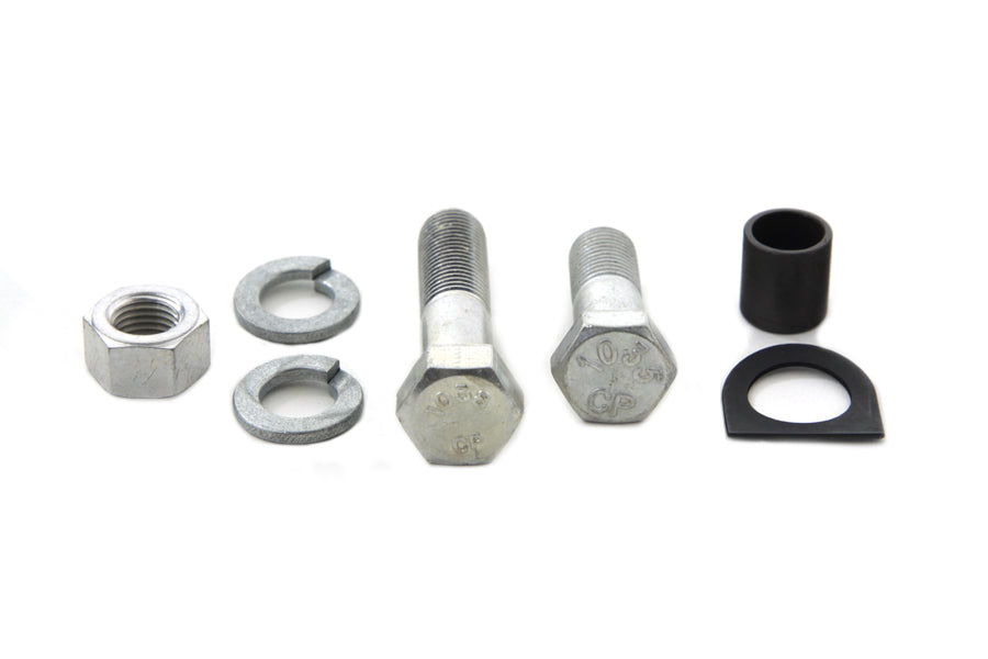 Cadmium Starter Crank and Kick Starter Pedal Mounting Kit