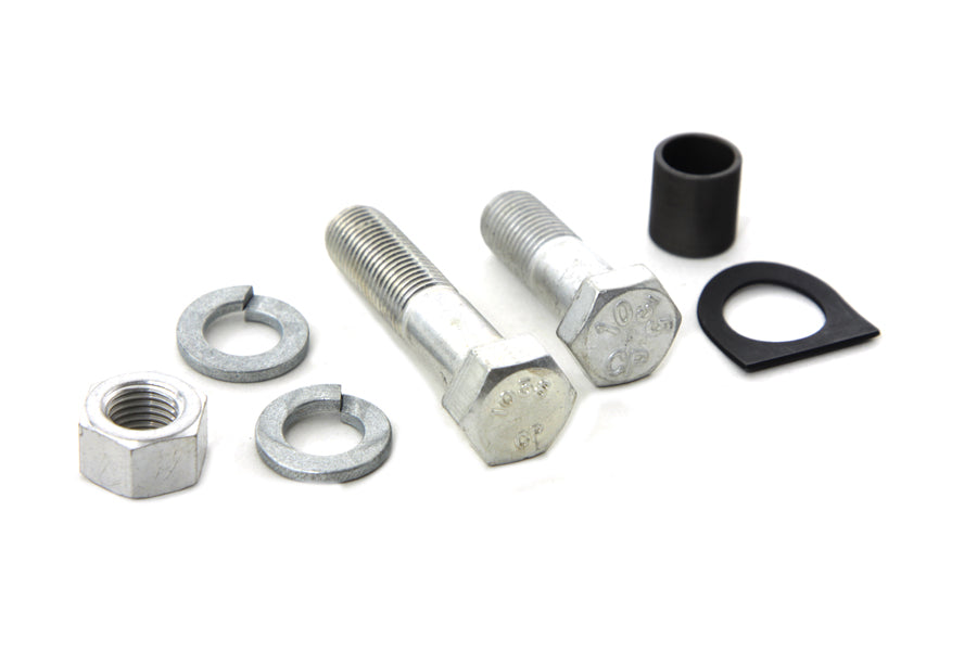 Cadmium Starter Crank and Kick Starter Pedal Mounting Kit