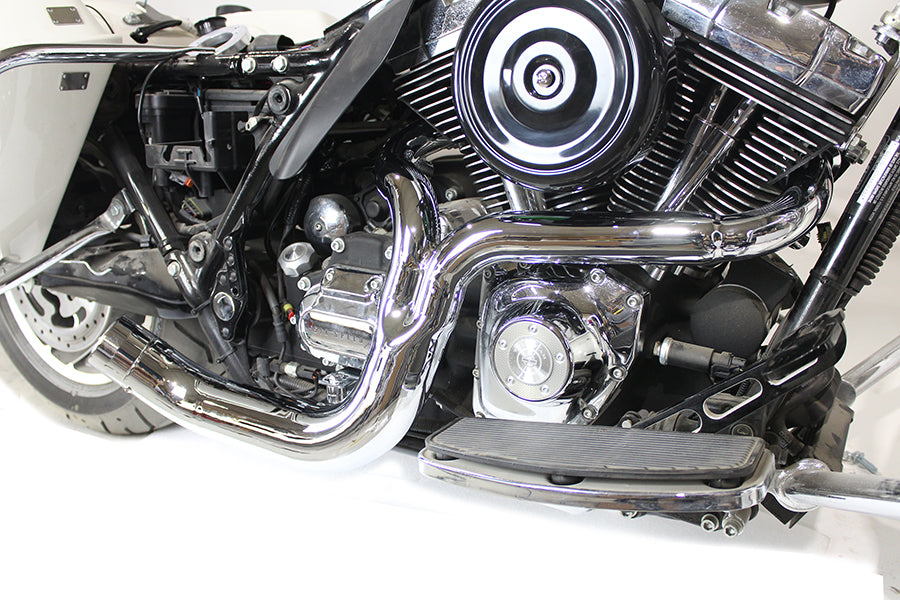 FLT 2:1 Lake Style Exhaust System Chrome