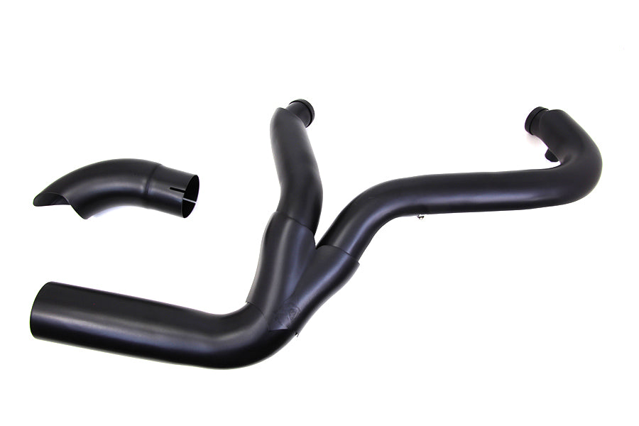 07-16' Harley Davidson FLT Wyatt Gatling 2 into 1 Exhaust Header Set- Black