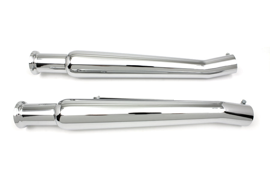 Chrome Megaphone Muffler Tip Set