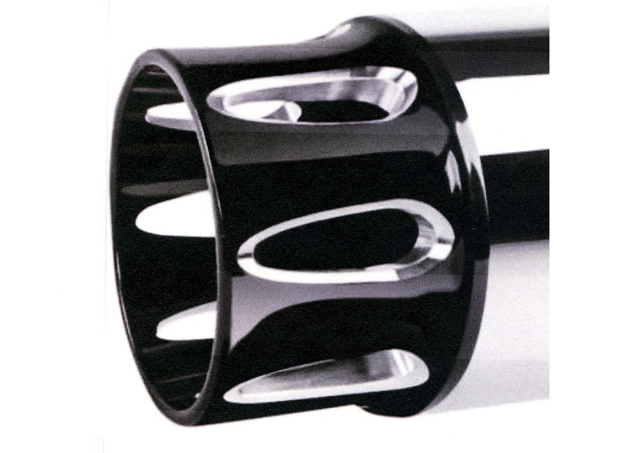 M8 Black Hi-Lite Billet Tip Slip-On Muffler Set