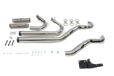 Harley Davidson 2006-17' FXD 2 Into 2 Exhaust System Staggered Style