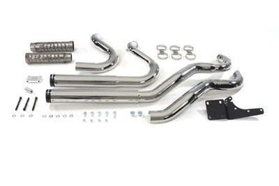 Harley Davidson 2006-17' FXD 2 Into 2 Exhaust System Staggered Style