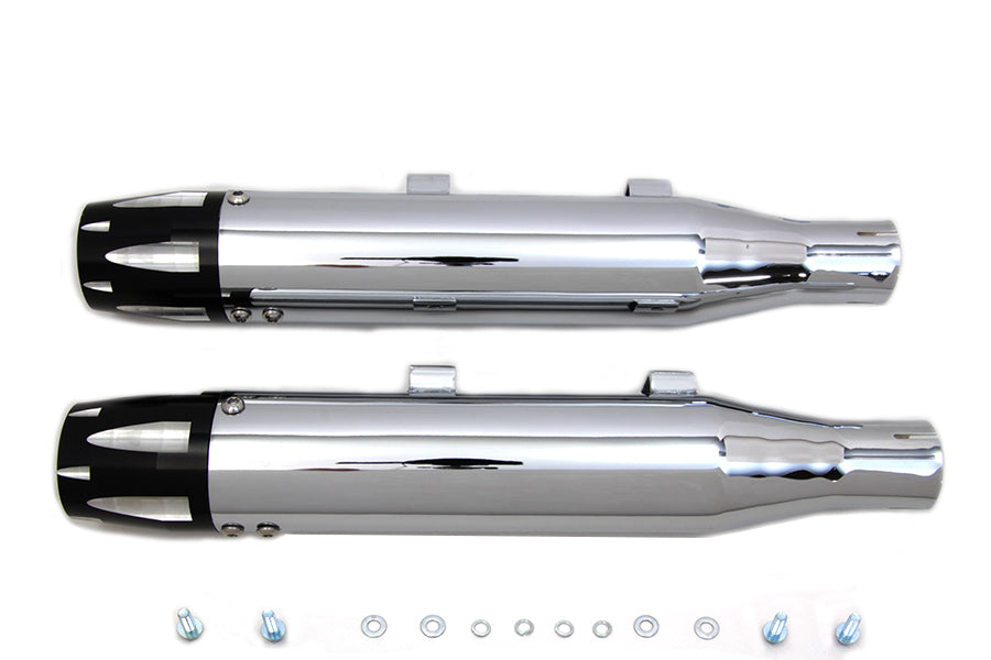 Chrome Highlighted Revolver Tip Muffler Set