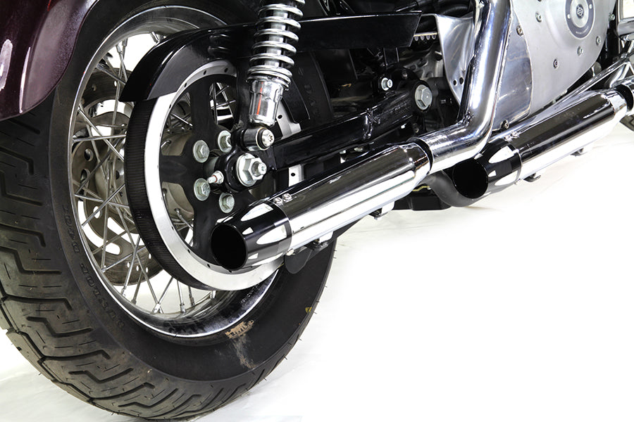 Chrome Highlighted Revolver Tip Muffler Set