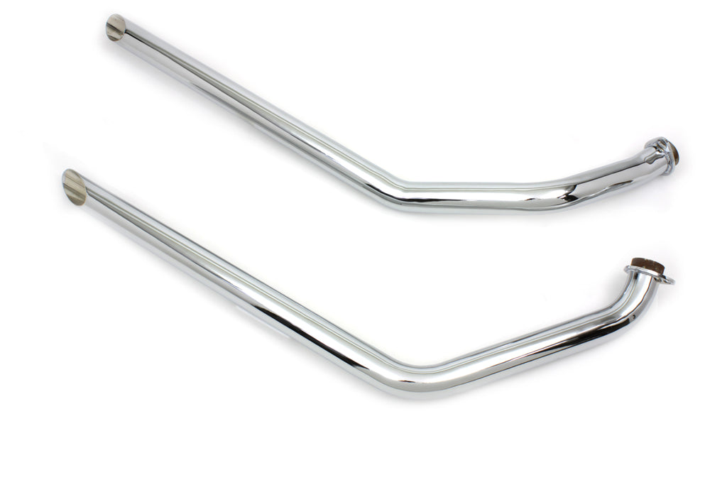 Exhaust Drag Pipes Set Slash Cut