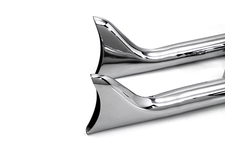 Indian Straight Fishtail Set Chrome