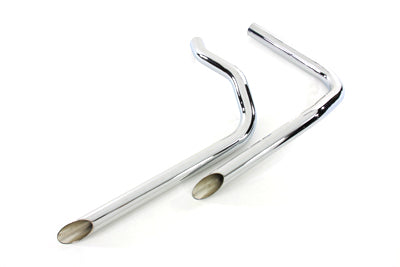 Exhaust Drag Pipe Set Slash Cut