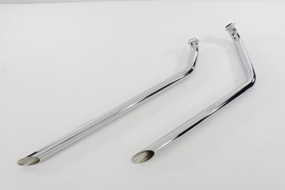 Exhaust Drag Pipe Set Slash Cut