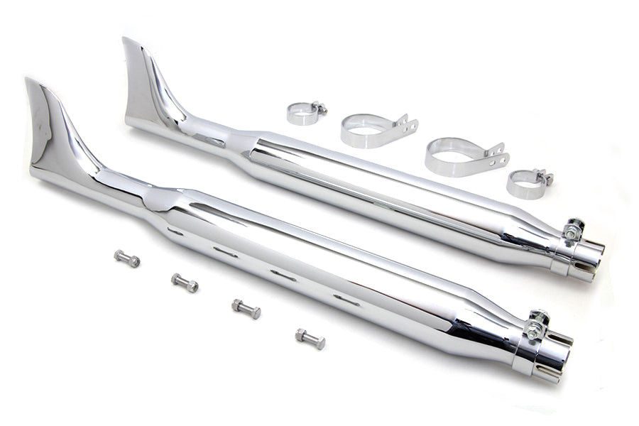 Chrome Fishtail Muffler Kit 30