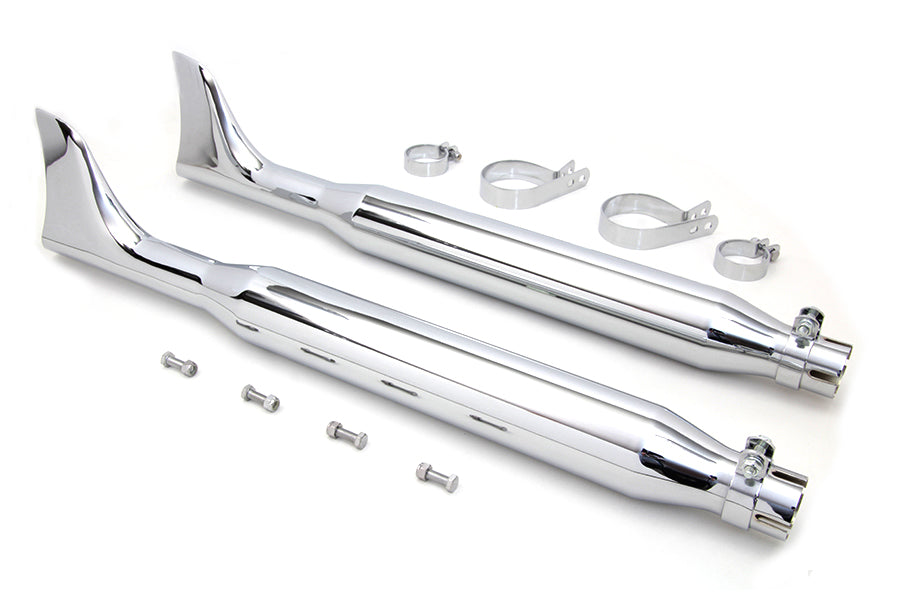 Chrome Fishtail Muffler Kit 30