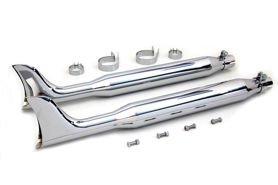 Chrome Fishtail Muffler Kit 30