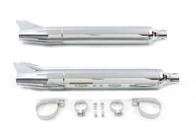 Replica Fishtail Muffler Set Chrome