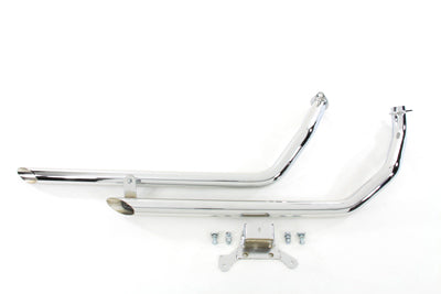 Exhaust Drag Pipe Set Slash Cut