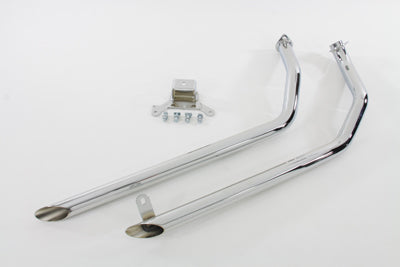 Exhaust Drag Pipe Set Slash Cut