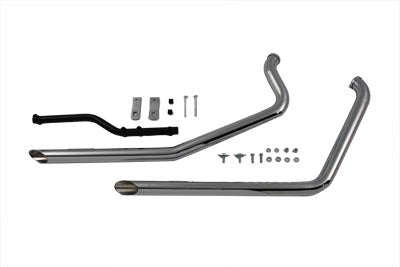 Exhaust Drag Pipe Set Slash Cut