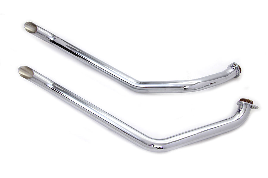 Exhaust Drag Pipe Set Slash Cut