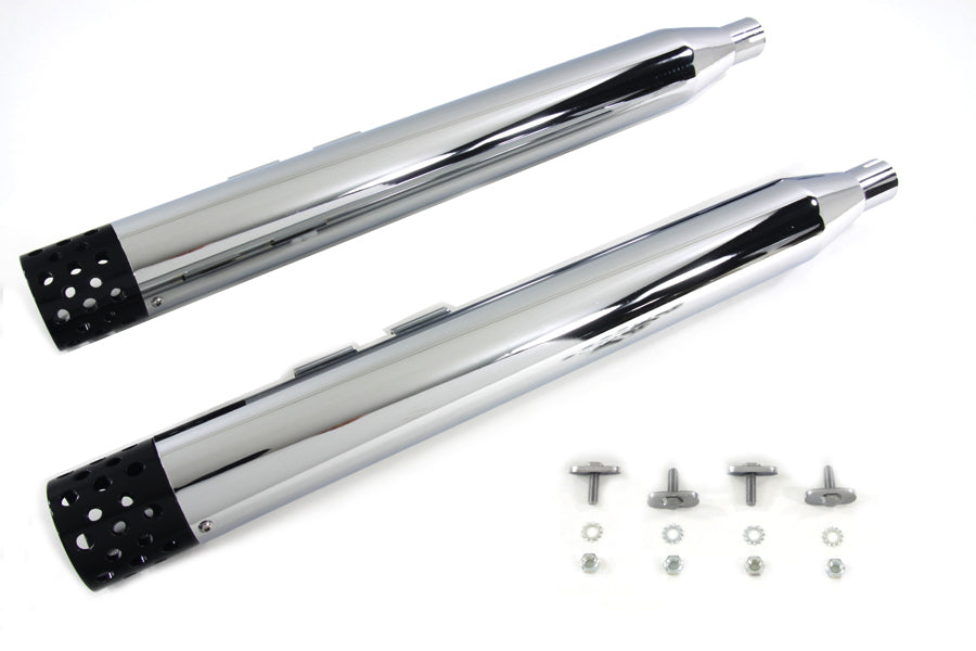 Muffler Set with Black Shooter Style Ends