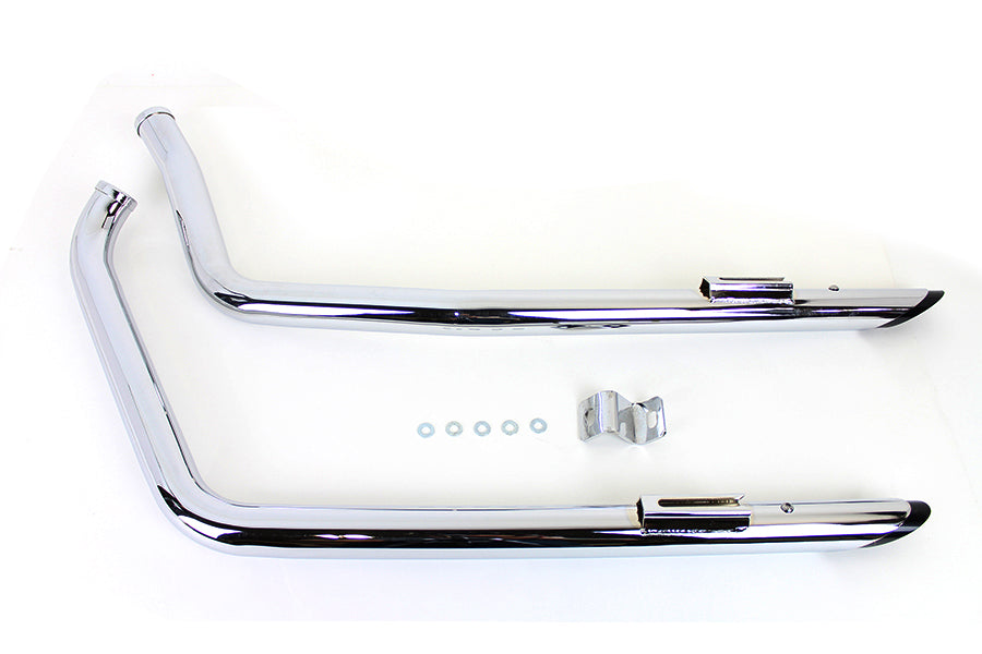 Drag Pipe Set Slash Cut End with Black Tips