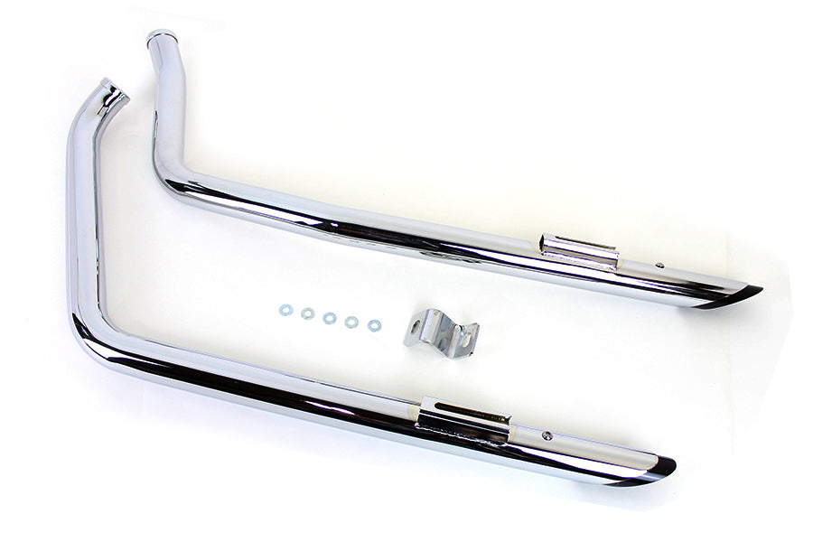 Drag Pipe Set Slash Cut End with Black Tips