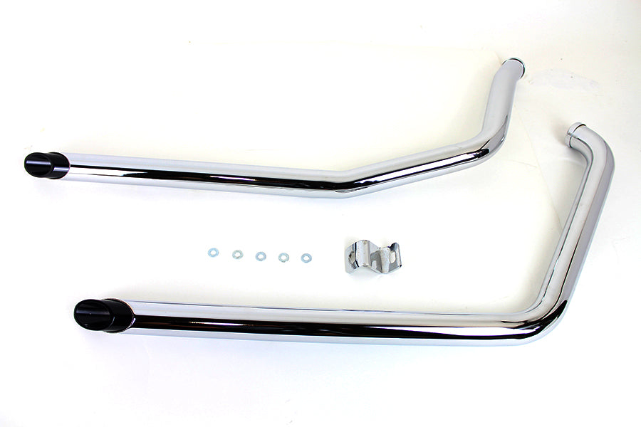 Drag Pipe Set Slash Cut End with Black Tips