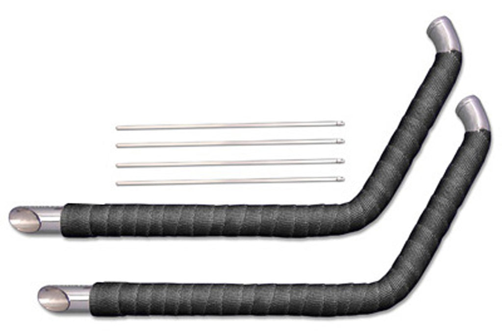 Exhaust Drag Pipe Kit Slash Cut Ends