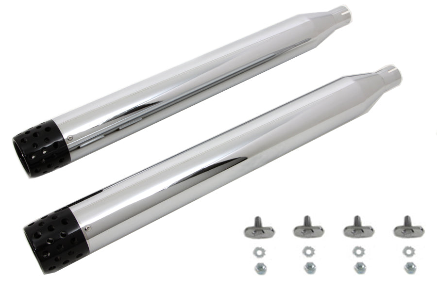 Wyatt Gatling Muffler Set with Black Shooter Style End Tips
