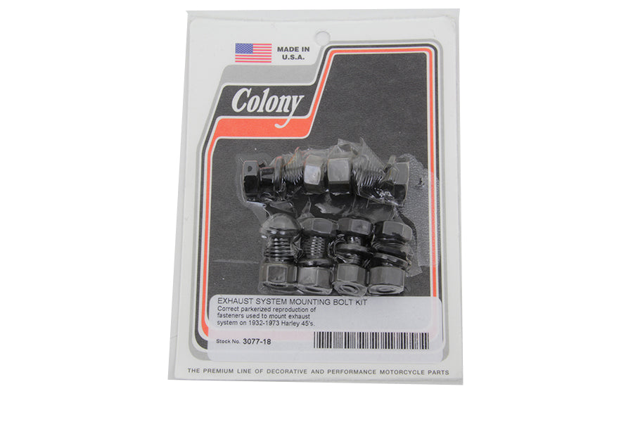 Exhaust System Mounting Bolt Kit Parkerized