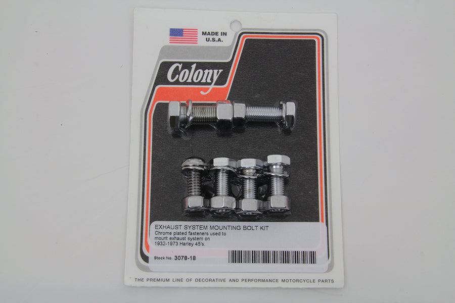 Exhaust System Mounting Bolt Kit Chrome