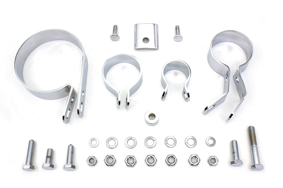 Chrome Exhaust System Clamp Kit