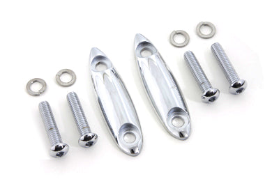 Chrome Turn Signal Block Off Plates