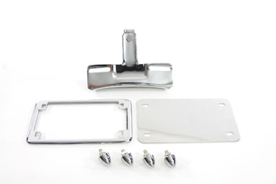 License Plate Frame Bracket Kit Chrome