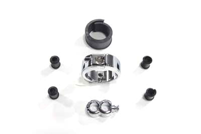 Cable Clamp Chrome Throttle and Clutch