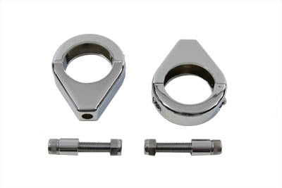 Chrome Turn Signal Clamp Kit 39mm Forks