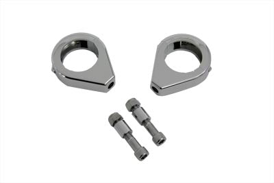 Chrome Turn Signal Clamp Kit 39mm Forks