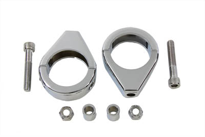 Chrome Turn Signal Clamp Kit 41mm Forks