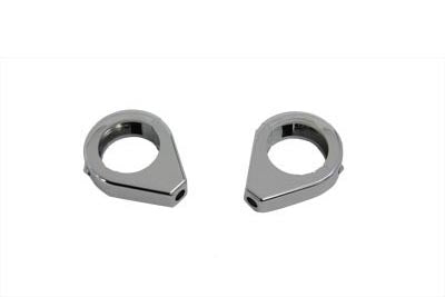 Chrome Turn Signal Clamp Kit 39mm Forks
