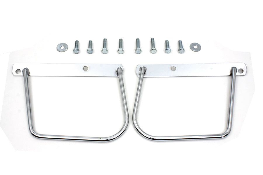 Chrome Saddlebag Support Set