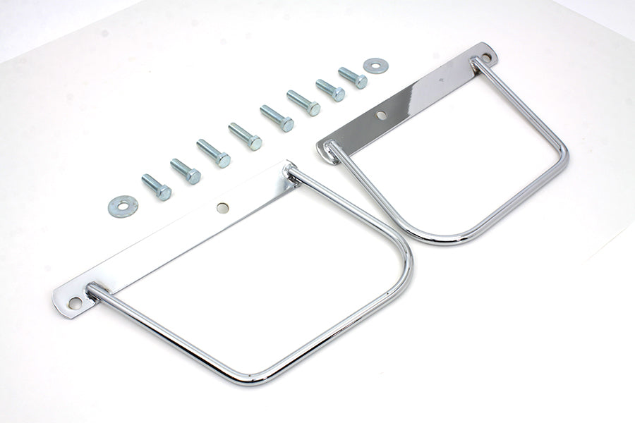 Chrome Saddlebag Support Set