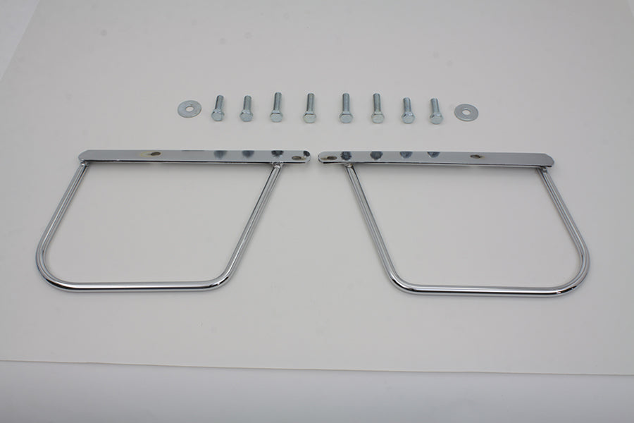 Chrome Saddlebag Support Set